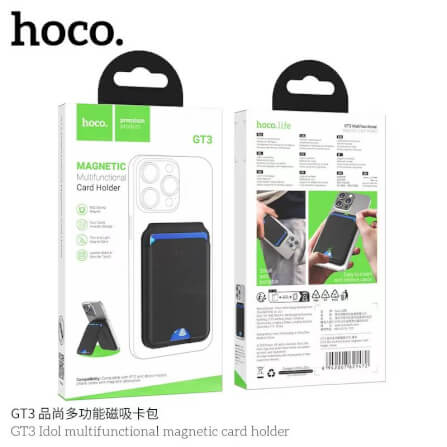 ขาตั้งมือถือแม่เหล็ก+ที่เก็บบัตร HOCO GT3 MAGNETIC WALLET สำหรับ IOS HC6_8
