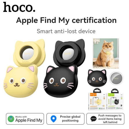 อุปกรณ์ติดตามสัตว์เลี้ยง HOCO E91D อุปกรณ์ติดตามจีพีเอส แบบติดปลอกคอ สำหรับ APPLE IOS สีดำ_8