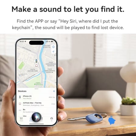 อุปกรณ์ติดตามจีพีเอส HOCO E94 GPS TAG สำหรับ APPLE IOS สีดำ_8