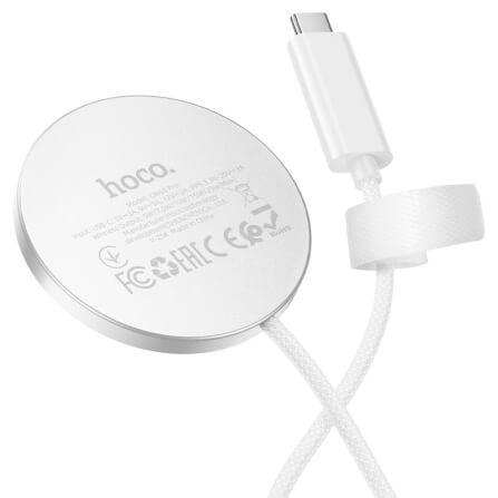 แท่นชาร์จไร้สาย QI2.2 HOCO CW63 PRO สีขาว จ่ายไฟสูงสุด 25W สำหรับสมาร์ทโฟน & หูฟังไร้สาย_8