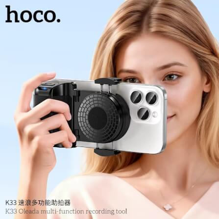 กริปจับมือถือ 3IN1 HOCO K33 รีโมทบลูทูธ พร้อมขาตั้งมือถือในตัว หมุนได้ 360°_10