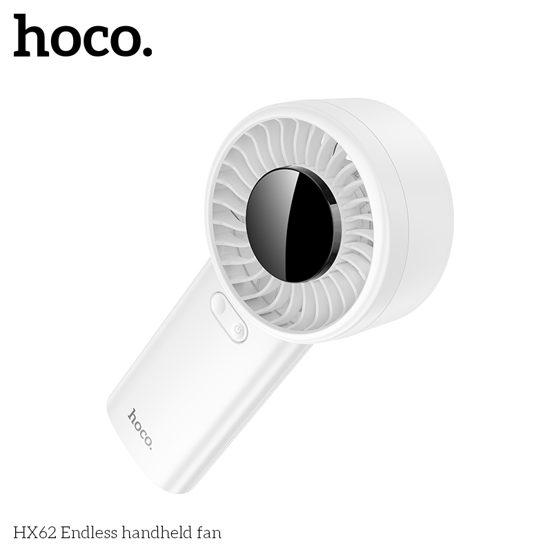 พัดลมพกพา HOCO HX62 ปรับแรงลม 100 ระดับ หน้าจอดิจิทัล แบตเตอรี่ 6000MAH ใช้งานสูงสุด 17 ชั่วโมง_5