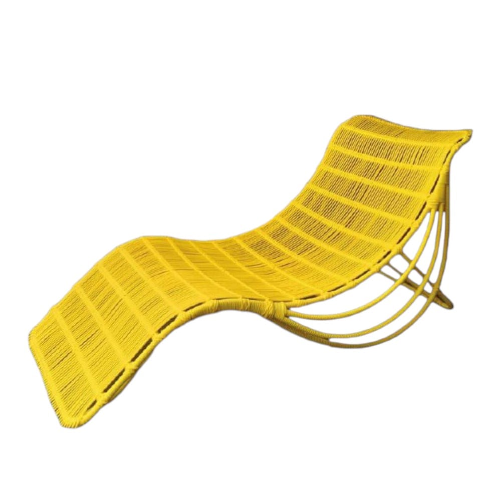 เตียงริมสระ หวายเทียม PAREENA DECOR รุ่น LUNA CURVE สีเหลือง_0