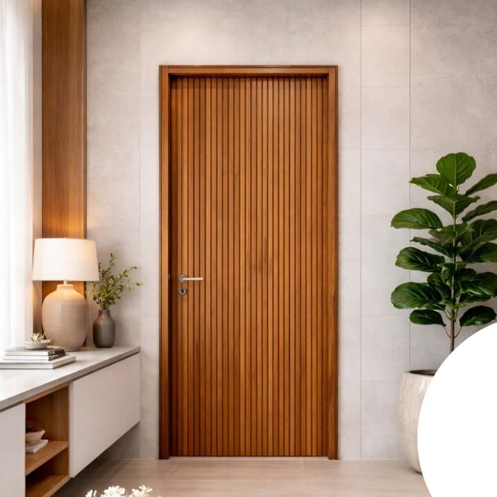 ประตูไม้สัก PAREENA DECOR รุ่น D0036 ขนาด 80X200 ซม.