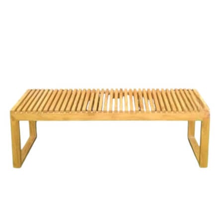 ม้านั่งสนาม PAREENA DECOR AURELIA ไม้สัก 40 ซม. สีไม้ธรรมชาติ_0