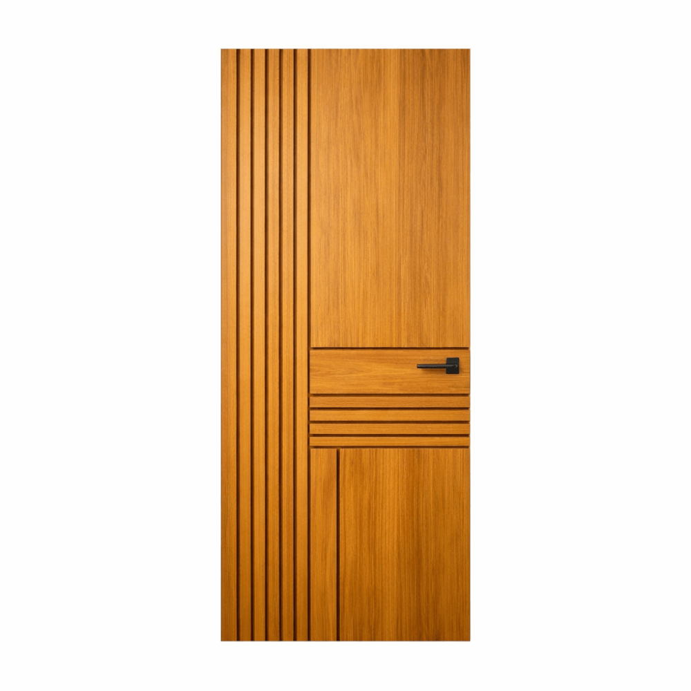 ประตูไม้สัก PAREENA DECOR รุ่น TEAK VERTICA 80X200 ซม._0