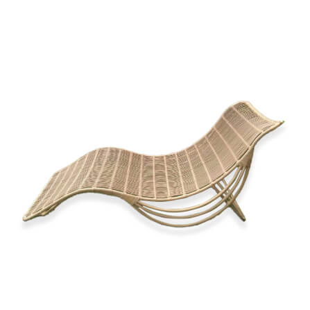 เตียงริมสระ PAREENA DECOR LUNA CURVE เตียงอาบแดดหวายเทียม สีธรรมชาติ_0