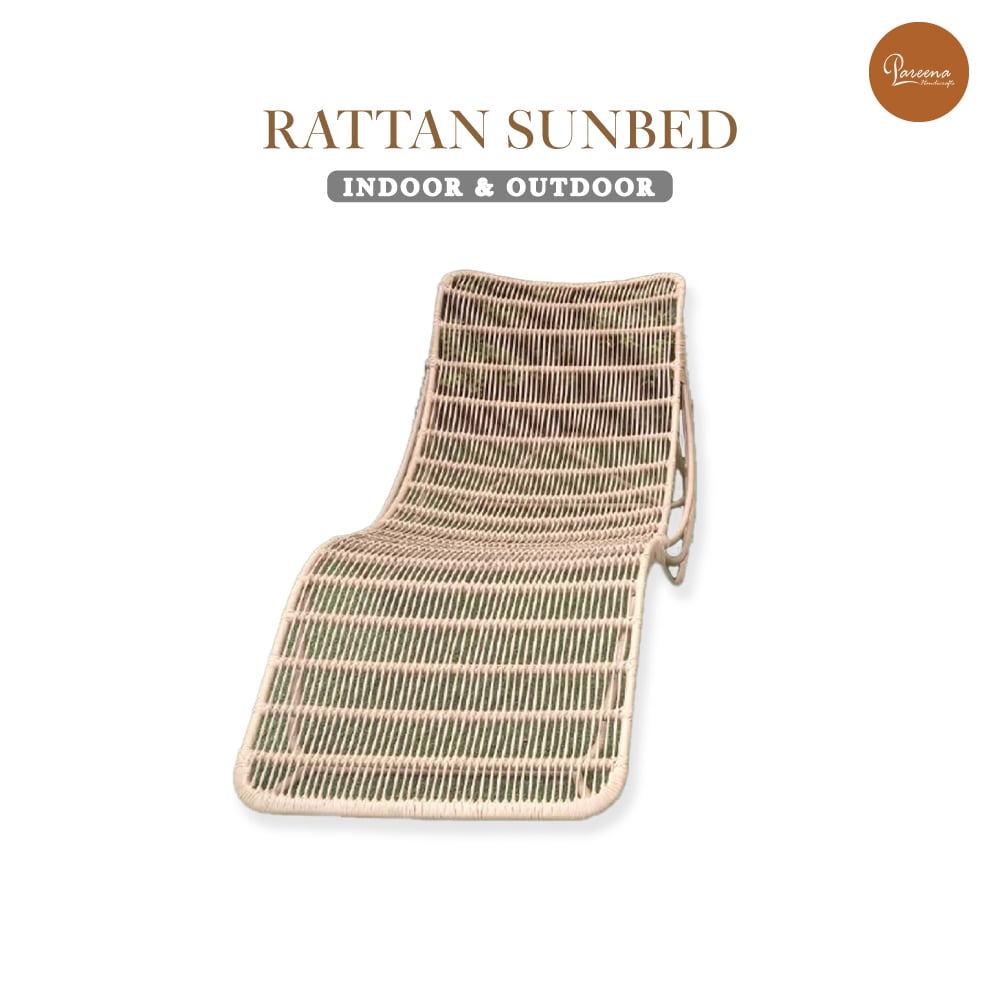 เตียงริมสระ PAREENA DECOR LUNA CURVE เตียงอาบแดดหวายเทียม สีธรรมชาติ_3