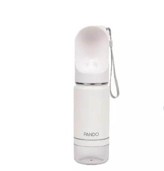 ขวดน้ำเก็บความเย็นสำหรับสัตว์เลี้ยง PANDO 295มล.,สีขาว