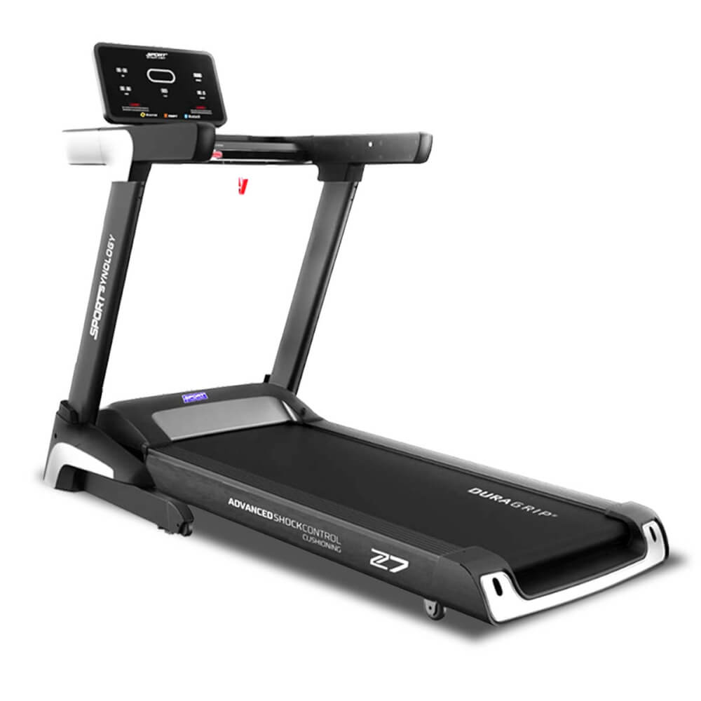 ลู่วิ่งไฟฟ้า SPORTSYNOLOGY รุ่น Z7 มอเตอร์ BRUSHLESS DC 5 แรงม้า เชื่อมต่อแอพ ZWIFT / KINOMAP / SPAX_0