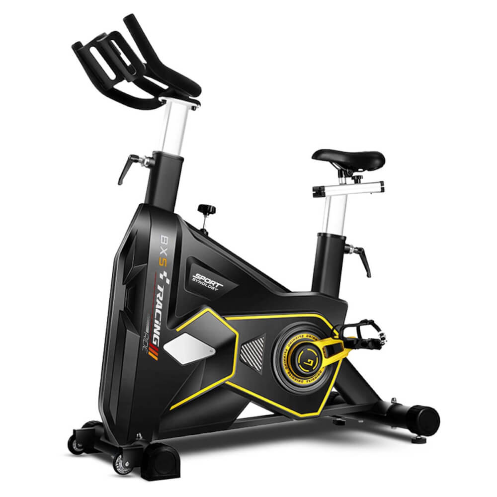 จักรยานออกกำลังกาย SPORTSYNOLOGY BX5 ขับเคลื่อนด้วยระบบสายพาน พร้อมจานล้อใหญ่ 22 กก. (สีดำ)_0