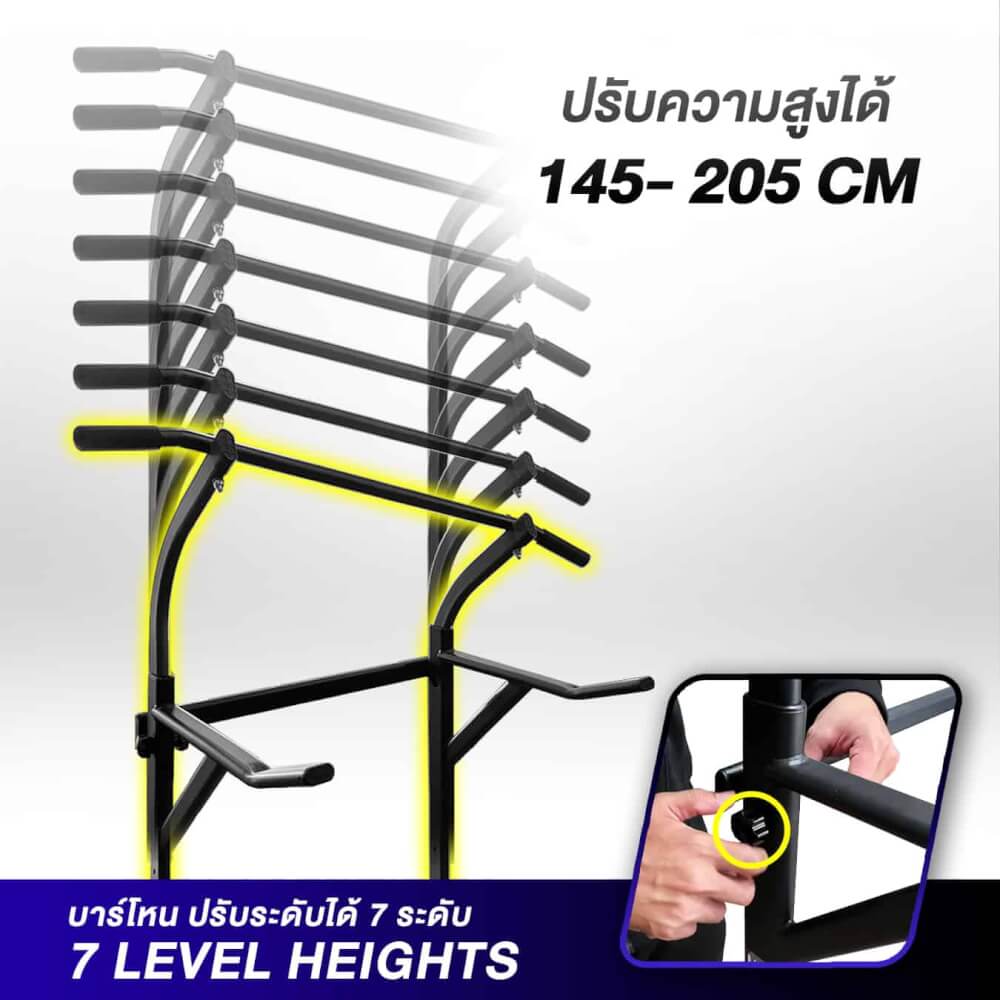 บาร์โหน SPORTSYNOLOGY PT1 บาร์ดึงข้อแบบตั้งพื้น ปรับระดับความสูงได้