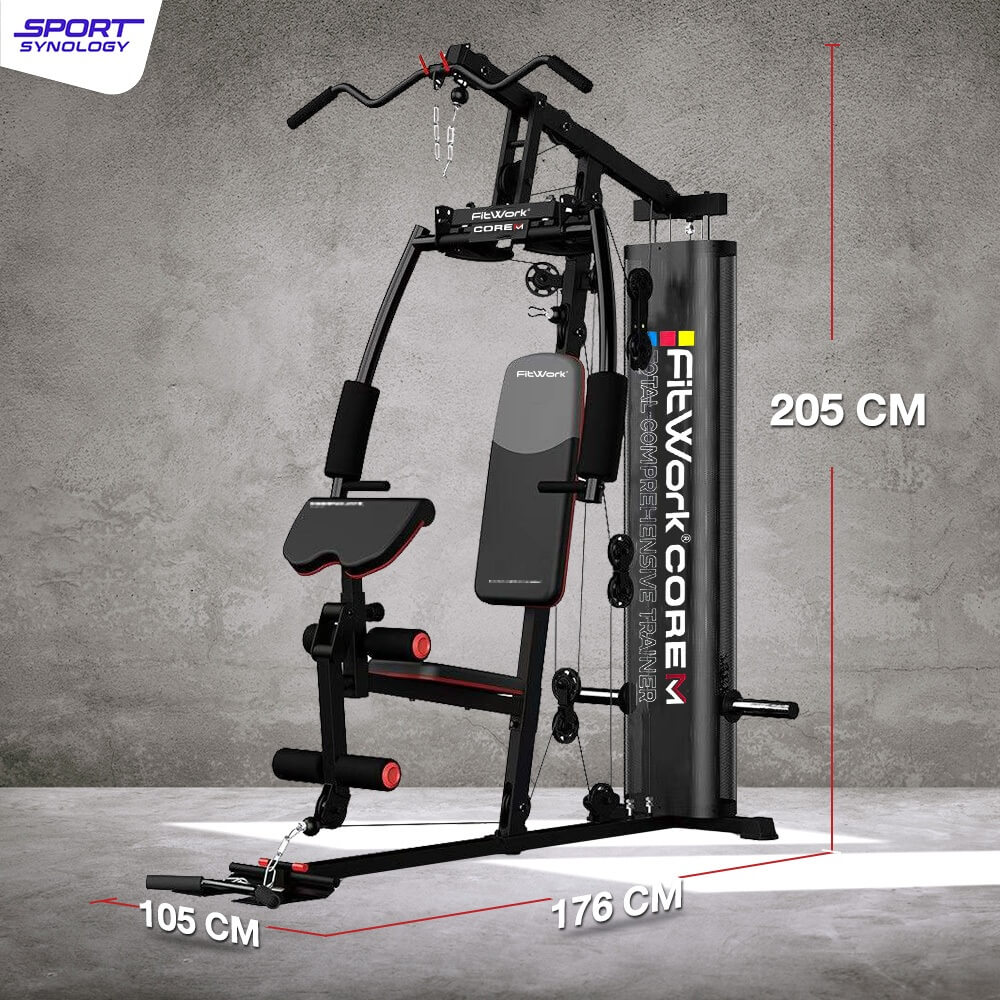 เครื่องออกกำลังกายโฮมยิม SPORTSYNOLOGY COREM รองรับการเล่นได้ทุกส่วน ประหยัดพื้นที่ (เครื่องเปล่า)_5