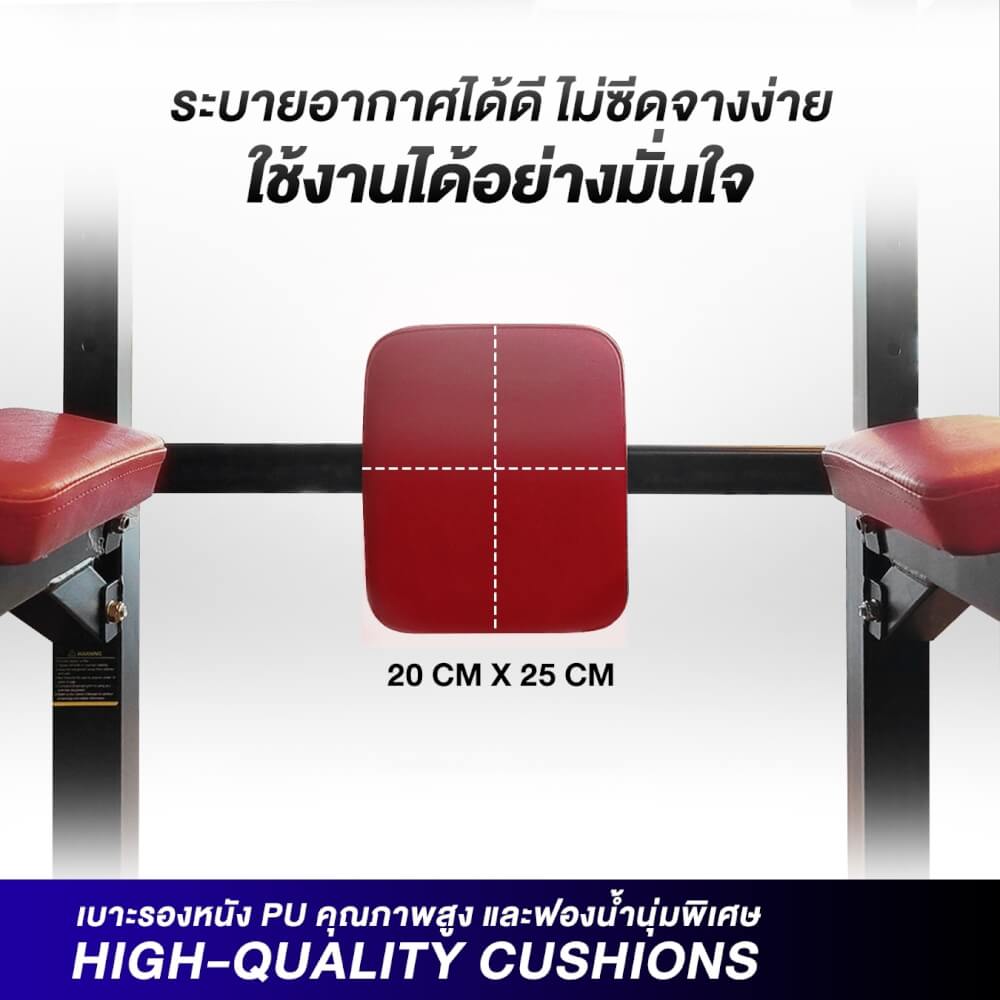 บาร์โหน SPORTSYNOLOGY PT2 บาร์ดึงข้อแบบตั้งพื้นพร้อมเบาะวาง ปรับระดับความสูงได้