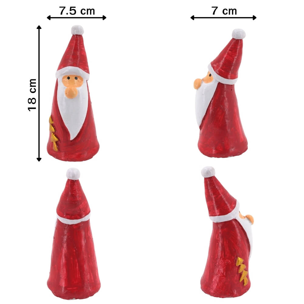 ตุ๊กตาปูนตกแต่งชุดคริสต์มาส 5 ชิ้น KORAT SANGSUWAN POTTERY 18 ซม. หลากสี_1