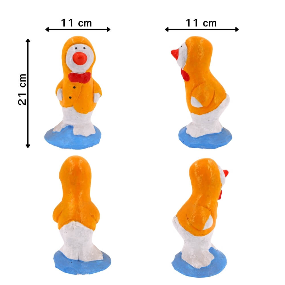 ตุ๊กตาปูนตกแต่งชุดเป็ด 4 ชิ้น KORAT SANGSUWAN POTTERY 21 ซม. หลากสี_1