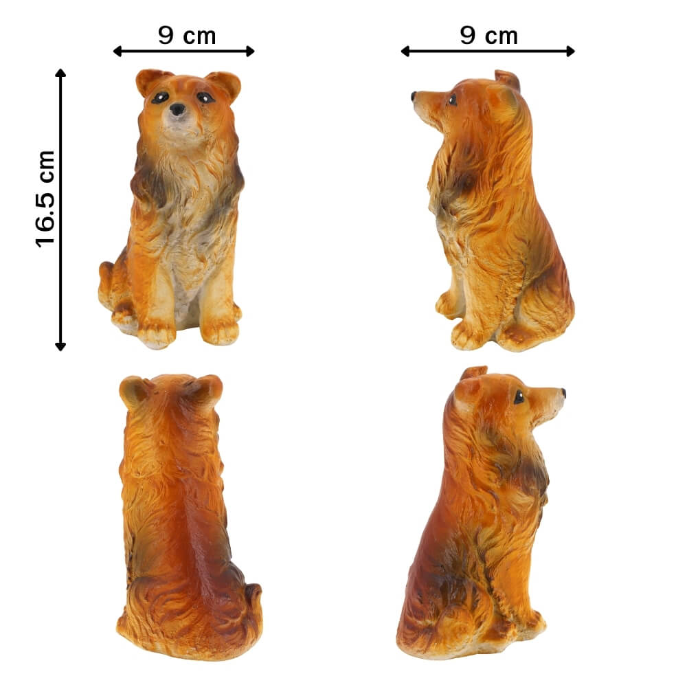 ตุ๊กตาปูนตกแต่งชุดสุนัข 4 ชิ้น KORAT SANGSUWAN POTTERY 16.5 ซม. หลากสี_1