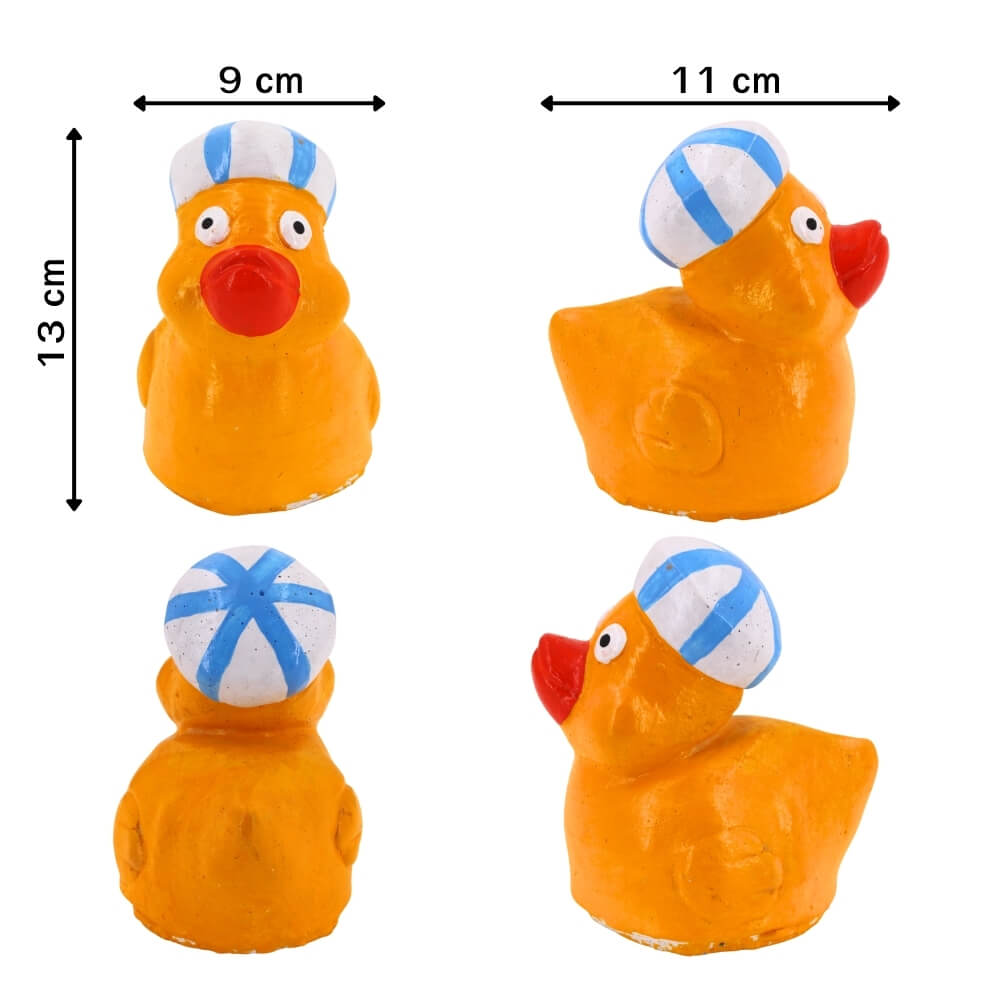 ตุ๊กตาปูนตกแต่งชุดเป็ด 4 ชิ้น KORAT SANGSUWAN POTTERY 13 ซม. หลากสี_2