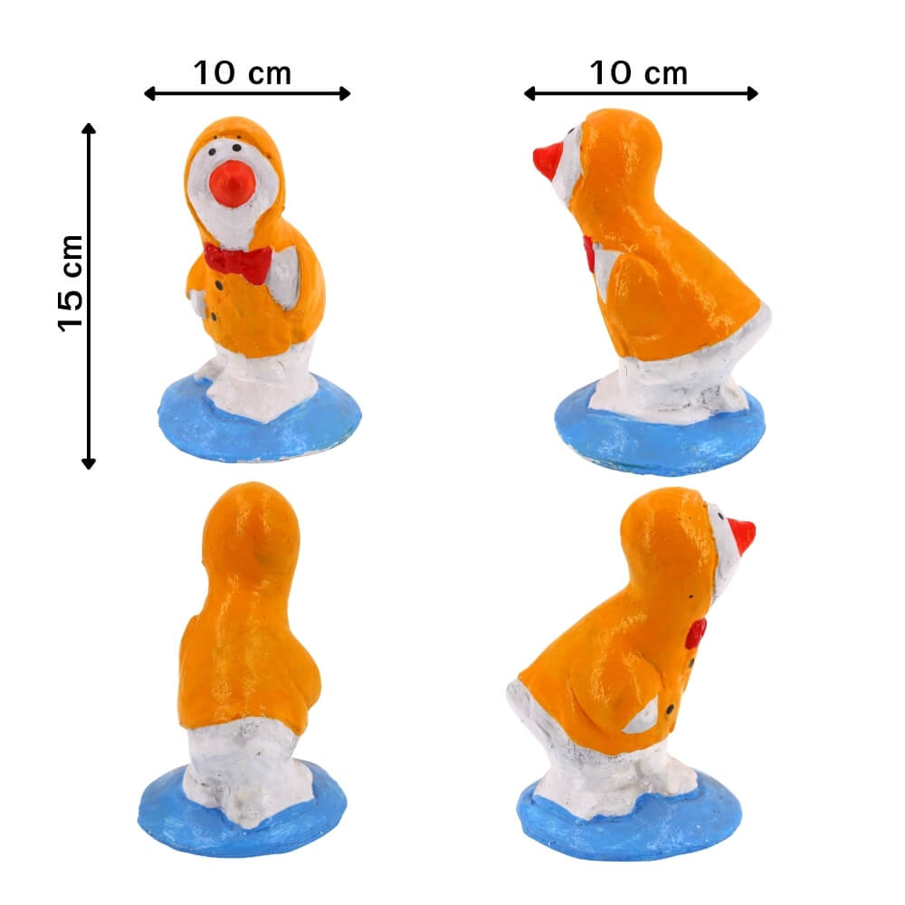 ตุ๊กตาปูนตกแต่งชุดเป็ด 4 ชิ้น KORAT SANGSUWAN POTTERY 21 ซม. หลากสี_2