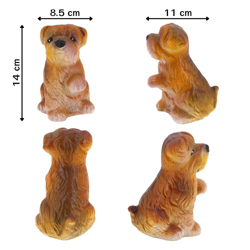 ตุ๊กตาปูนตกแต่งชุดสุนัข 4 ชิ้น KORAT SANGSUWAN POTTERY 16.5 ซม. หลากสี_2