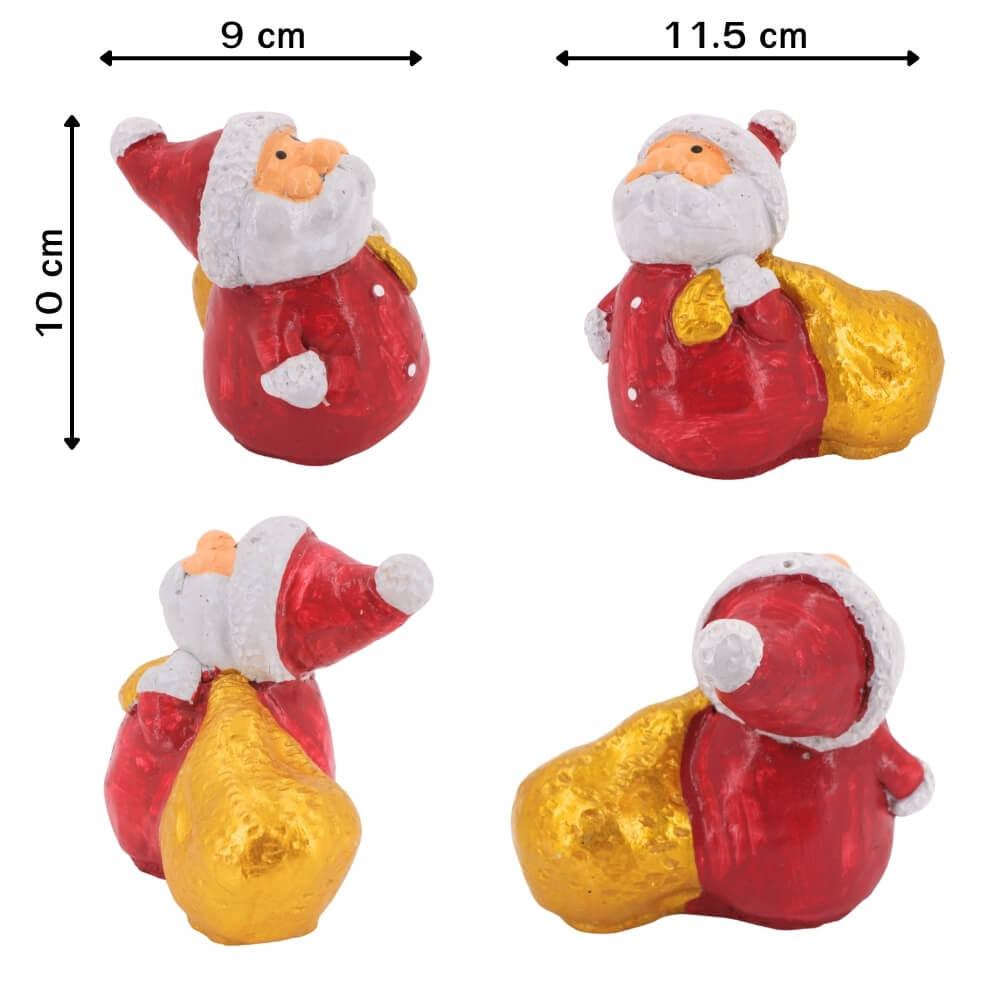 ตุ๊กตาปูนตกแต่งชุดคริสต์มาส 5 ชิ้น KORAT SANGSUWAN POTTERY 18 ซม. หลากสี_3