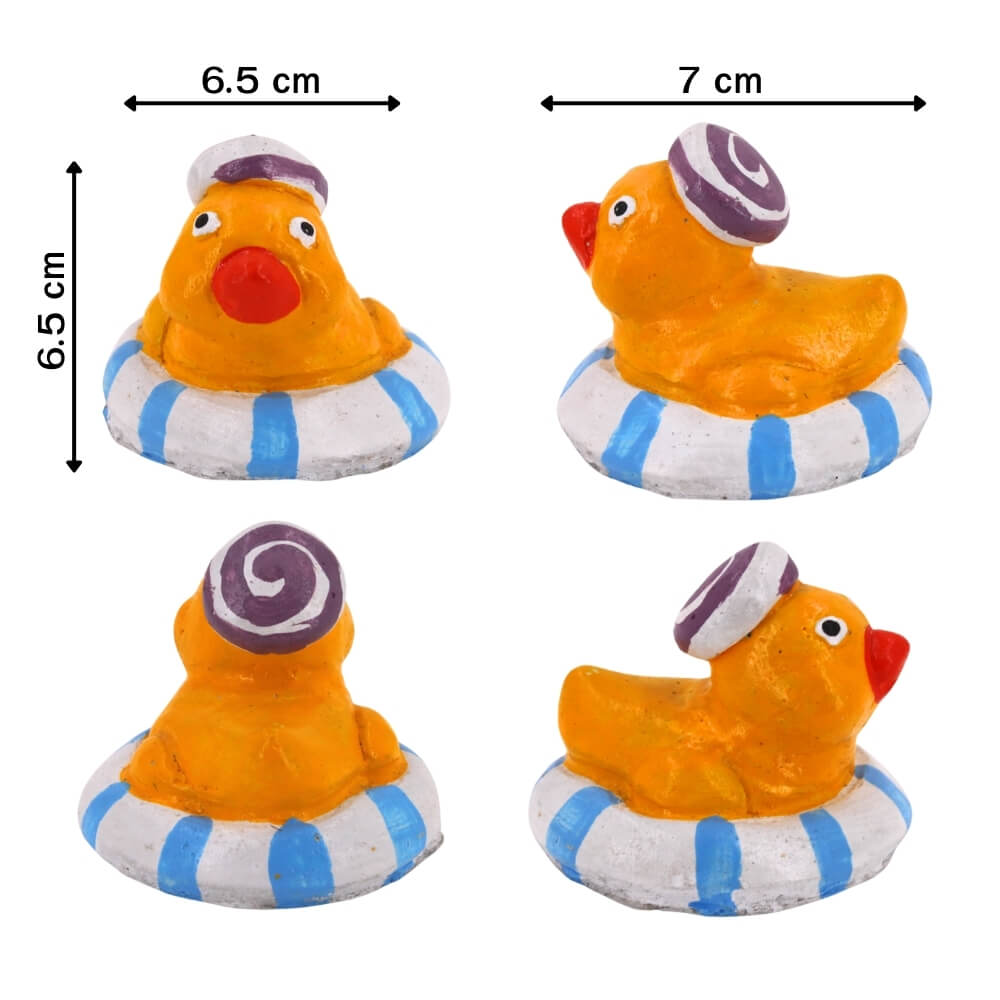 ตุ๊กตาปูนตกแต่งชุดเป็ด 4 ชิ้น KORAT SANGSUWAN POTTERY 13 ซม. หลากสี_3