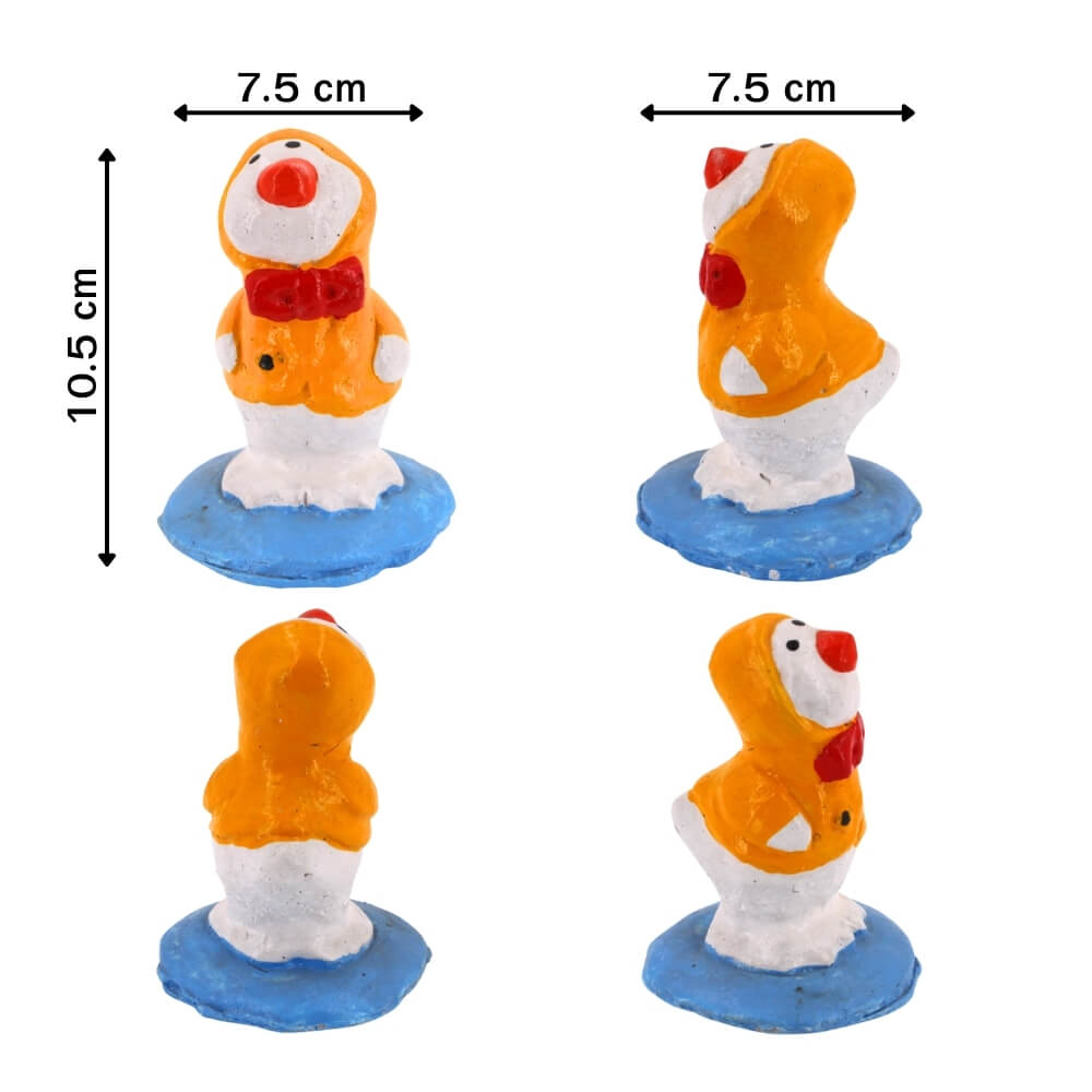 ตุ๊กตาปูนตกแต่งชุดเป็ด 4 ชิ้น KORAT SANGSUWAN POTTERY 21 ซม. หลากสี_3