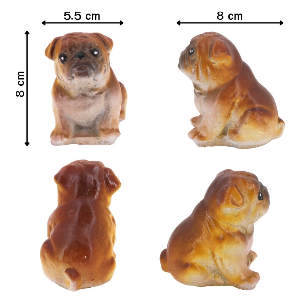 ตุ๊กตาปูนตกแต่งชุดสุนัข 4 ชิ้น KORAT SANGSUWAN POTTERY 16.5 ซม. หลากสี_3