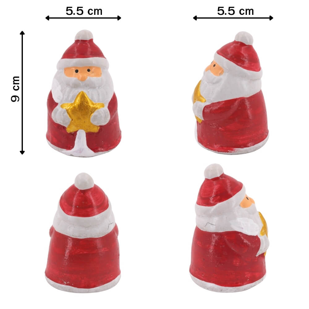 ตุ๊กตาปูนตกแต่งชุดคริสต์มาส 5 ชิ้น KORAT SANGSUWAN POTTERY 18 ซม. หลากสี_4