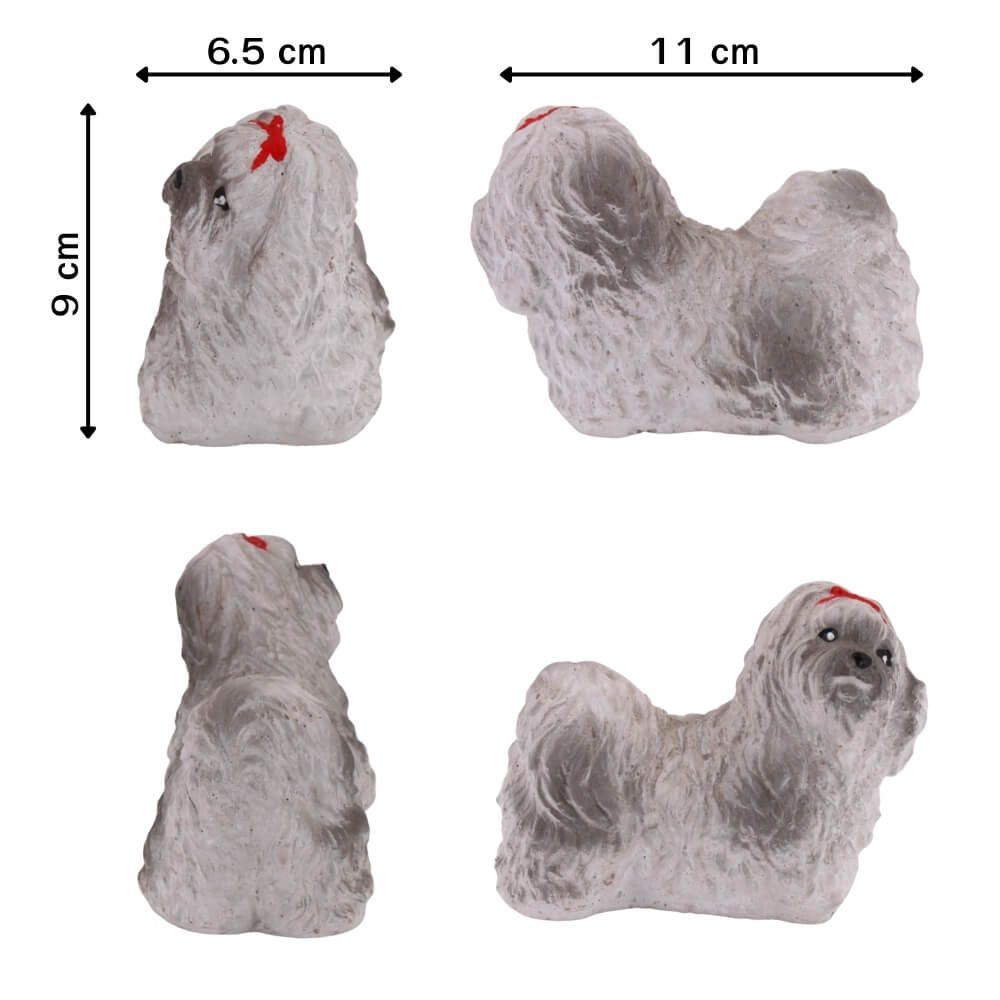 ตุ๊กตาปูนตกแต่งชุดสุนัข 4 ชิ้น KORAT SANGSUWAN POTTERY 16.5 ซม. หลากสี_4