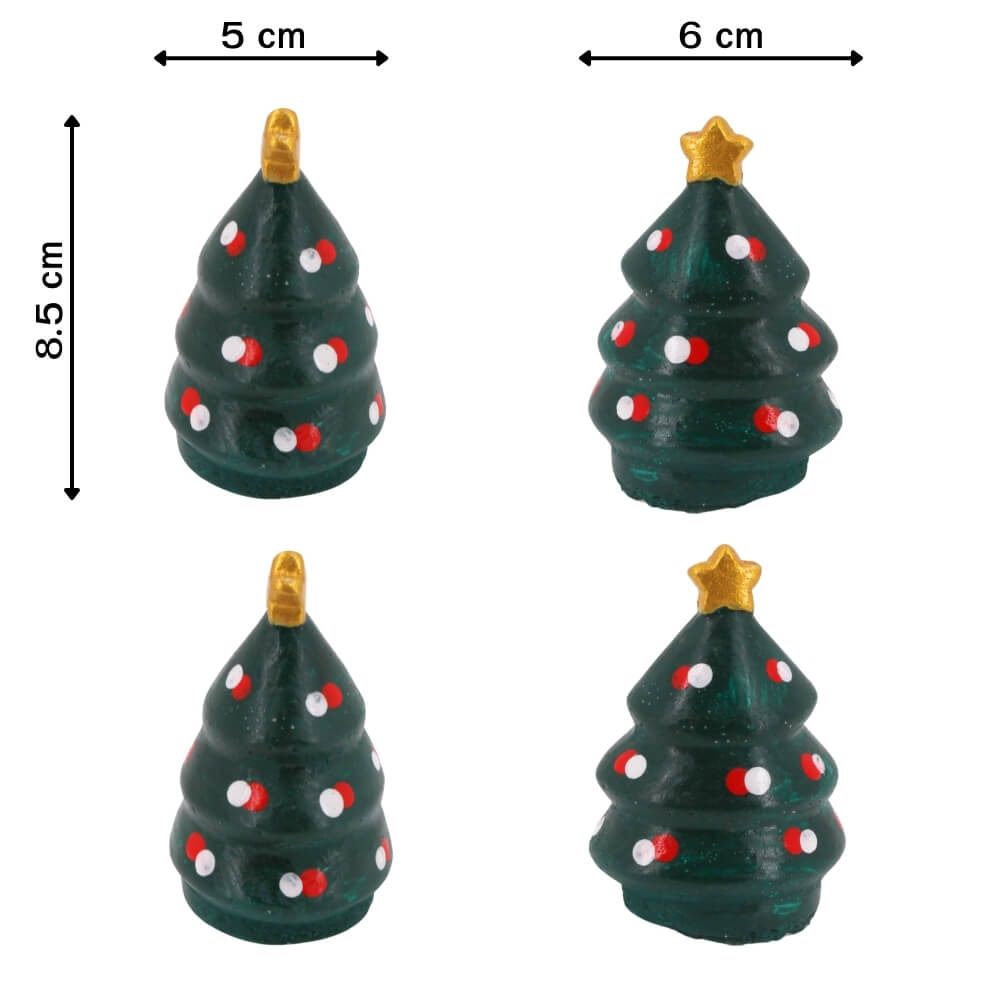 ตุ๊กตาปูนตกแต่งชุดคริสต์มาส 5 ชิ้น KORAT SANGSUWAN POTTERY 13.5 ซม. หลากสี_5