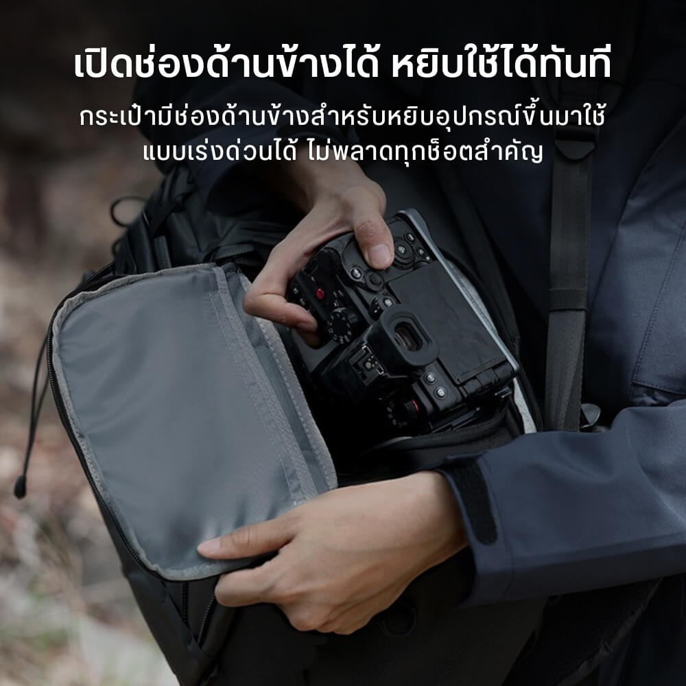 กระเป๋าเป้กล้อง ULANZI AB01 ขนาดความจุ 38 ลิตร สีดำ_6