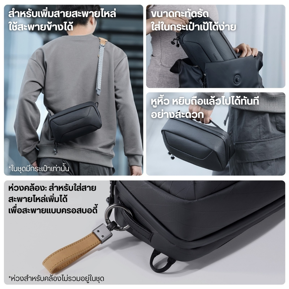 กระเป๋ากล้องพกพา ULANZI BT02 สีดำ ความจุ 2L_6