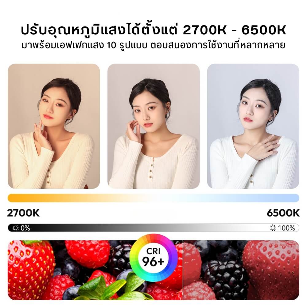 ไฟ LED แบบเป่าลม ULANZI AL120 กำลังไฟ 136W ขนาดพกพา สีดำ ไฟเซลฟี่ ไฟถ่ายภาพ ไฟถ่ายสินค้า