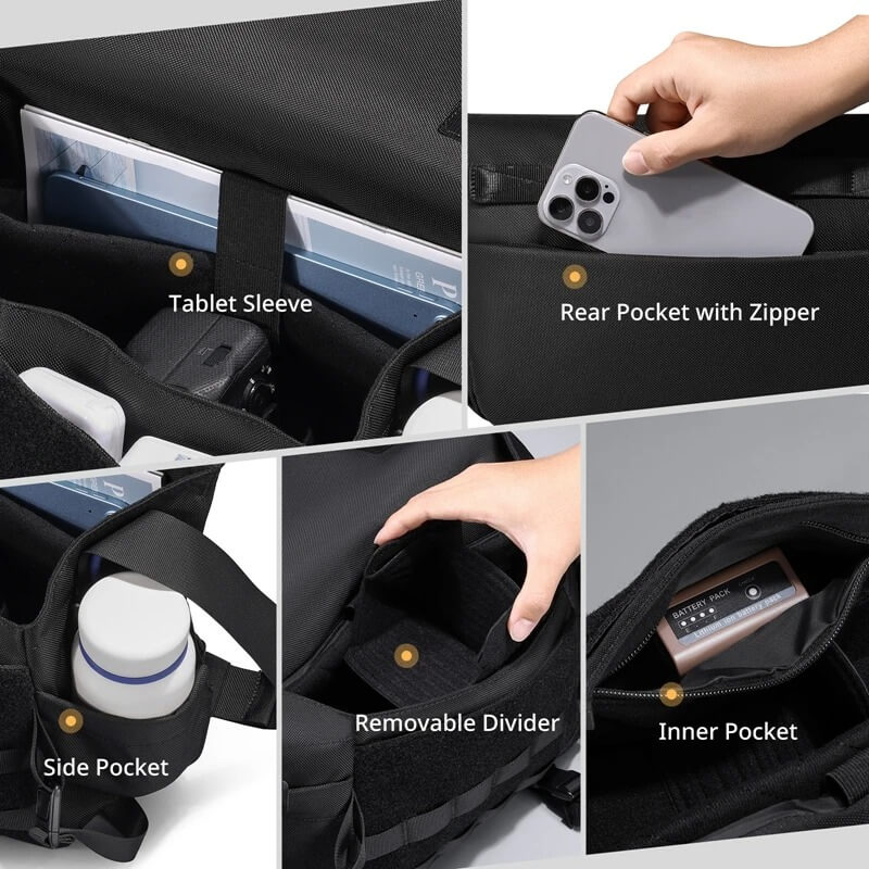 กระเป๋ากล้อง ULANZI BC08 ขนาดความจุ 9 ลิตร สีดำ_2