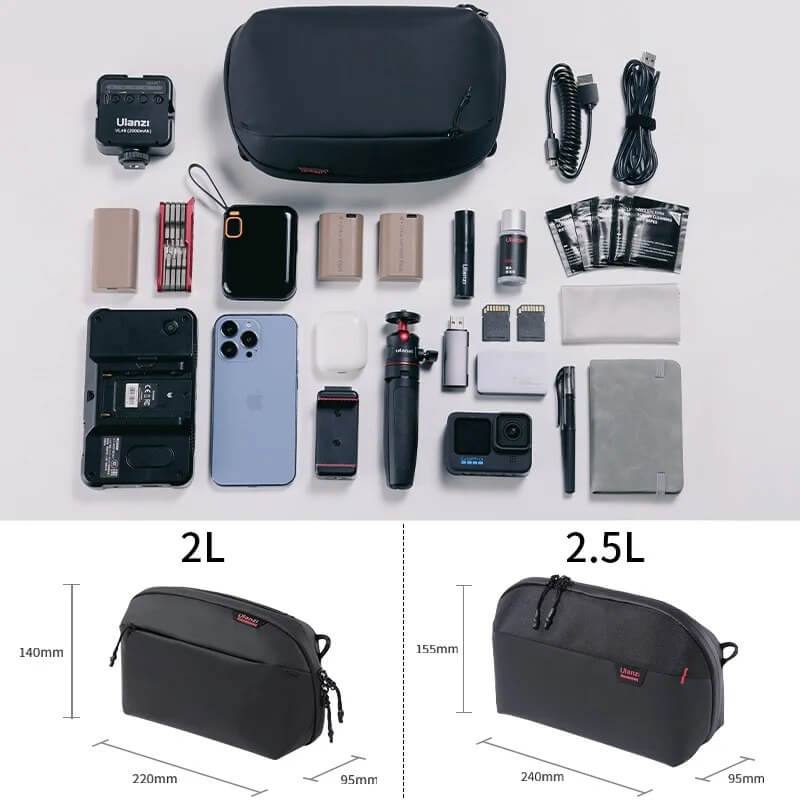 กระเป๋าอเนกประสงค์ ULANZI BP07 ขนาดความจุ 2.5 ลิตร สีดำ