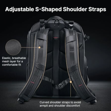 กระเป๋าเป้กล้อง ULANZI BP10 ขนาดความจุ 35 ลิตร สีดำ_4