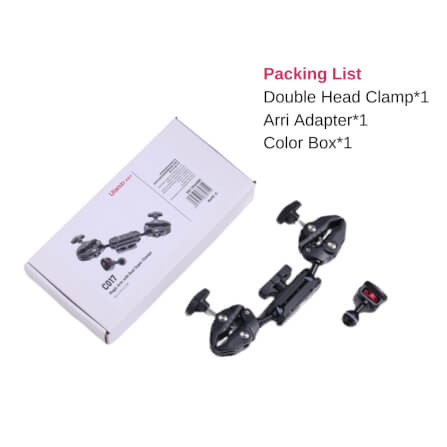 แคลมป์แบบหนีบ ULANZI C017 สำหรับกล้อง อุปกรณ์เสริม สีดำ_6