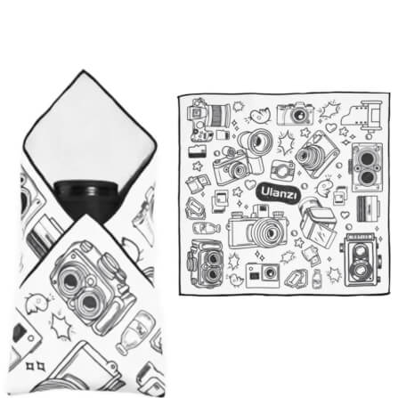 ผ้าเช็ดเลนส์ ULANZI C068 ขนาด 45*45 ซม. สีขาวดำ_0