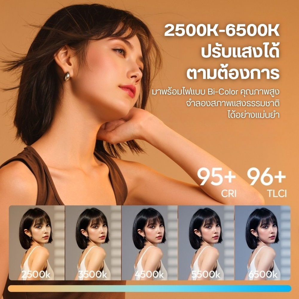 ไฟถ่ายวิดีโอ ULANZI C60 BI 60W BI-COLOR MINI COB LED LIGHT ไฟสตูดิโอ ไฟไลฟ์สด