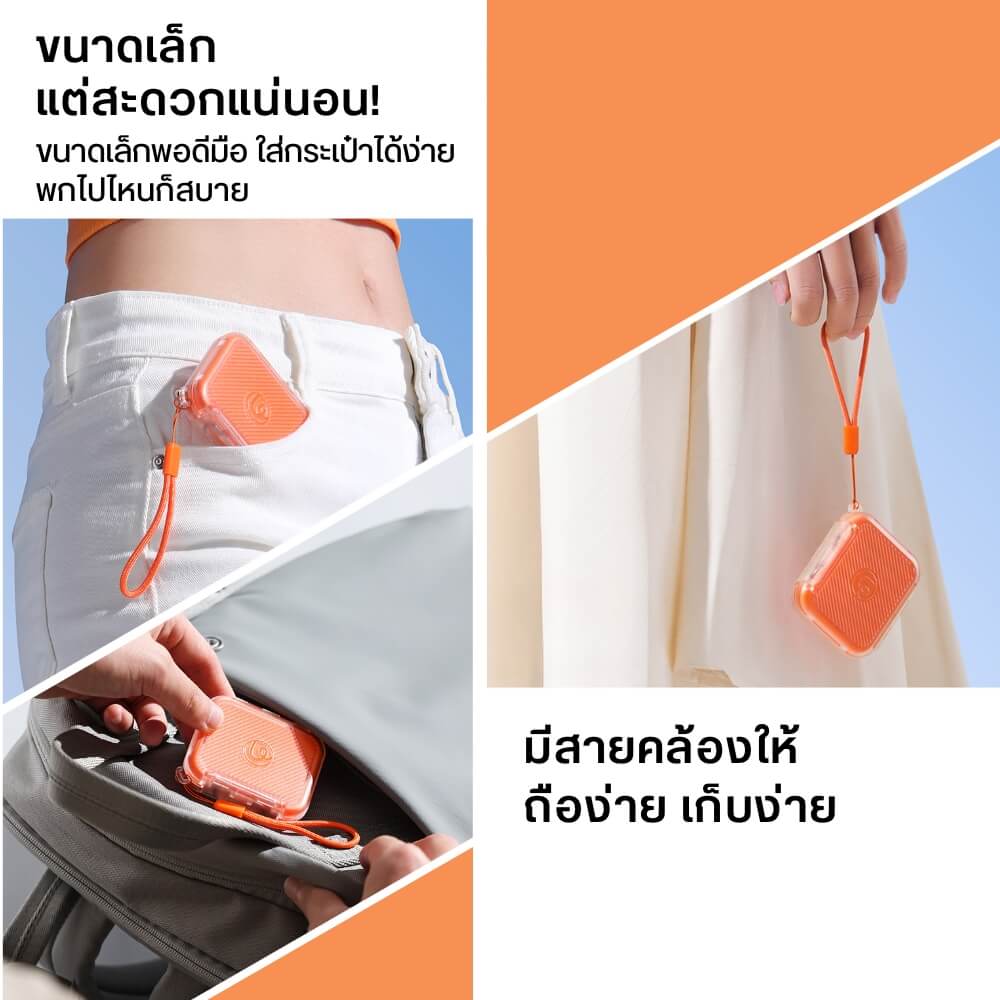 กล่องเก็บการ์ดหน่วยความจำ ULANZI CC01 ขนาดพกพา สีส้ม