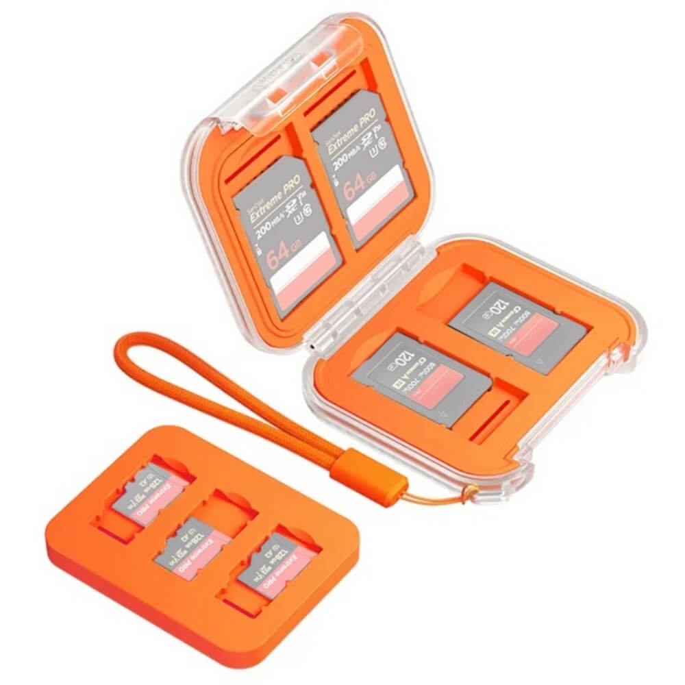 กล่องเก็บการ์ดหน่วยความจำ ULANZI CC01 ขนาดพกพา สีส้ม_10