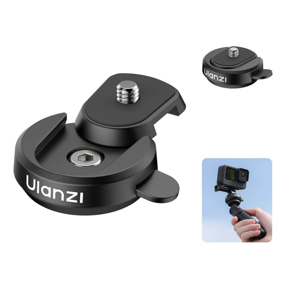 เพลทกล้อง ULANZI CK01 ขนาดพกพา สีดำ เพลทปลดเร็ว_0