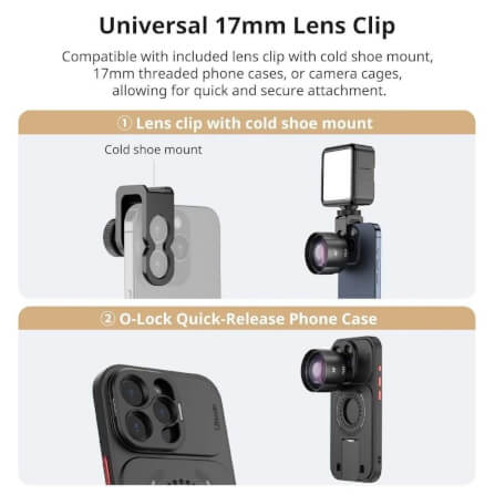 เลนส์เทเลโฟโต้มือถือ ULANZI CL006 ความยาวโฟกัส 60 มิลลิเมตร ระยะซูม 2.5 เท่า สีดำ_2