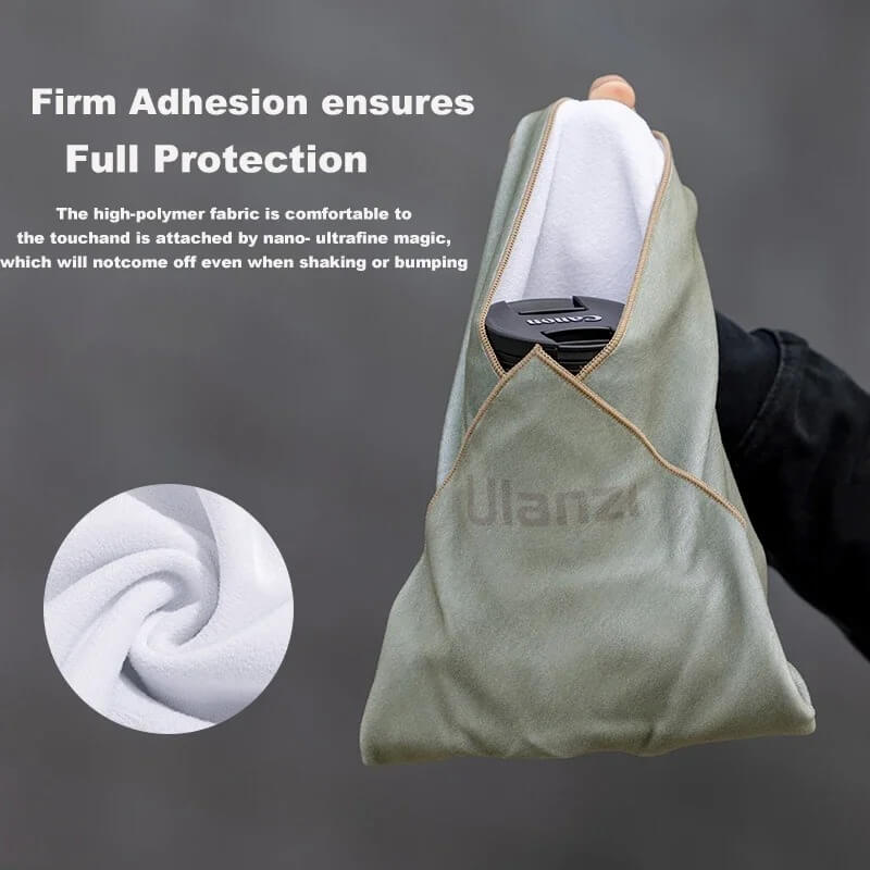 ผ้าเช็ดเลนส์ ULANZI CM009 ขนาด 45*45 ซม. สีเขียว