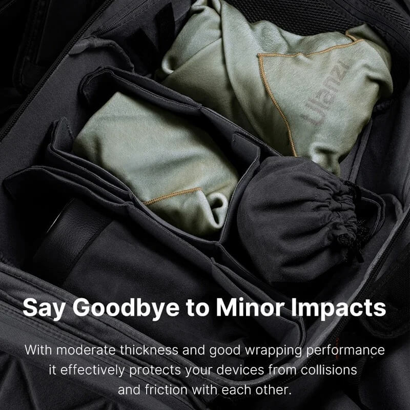 ผ้าเช็ดเลนส์ ULANZI CM009 ขนาด 45*45 ซม. สีเขียว