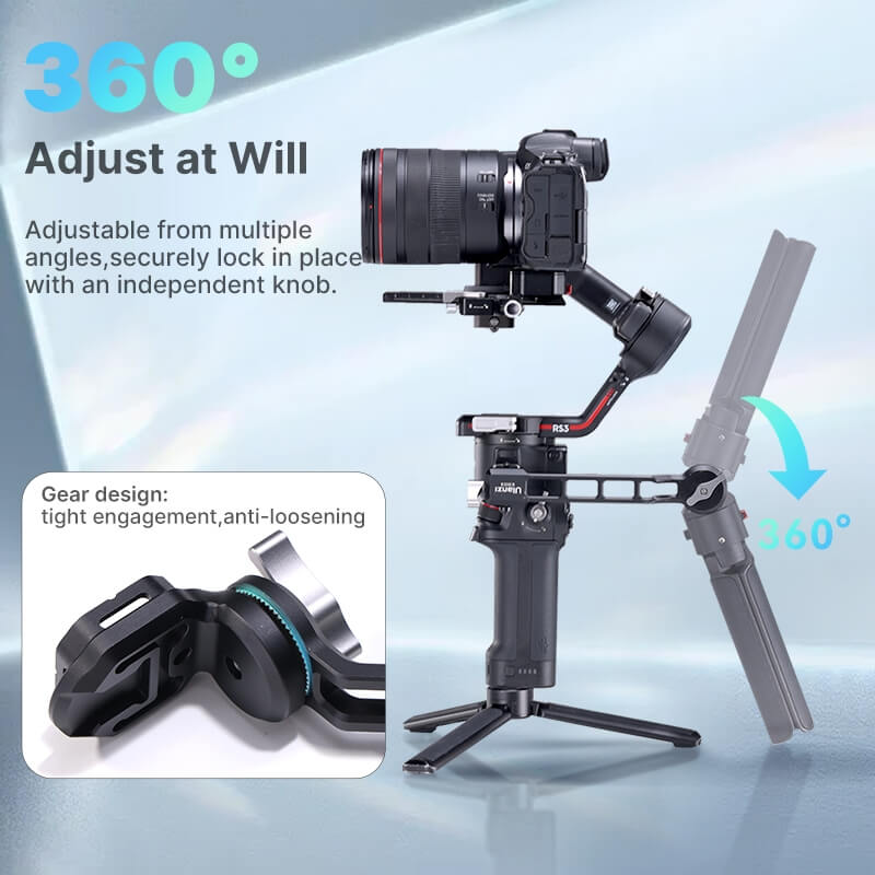 ด้ามจับไม้กันสั่น ULANZI EG03 ระบบ NATO MOUNT ขนาดพกพา สีดำ