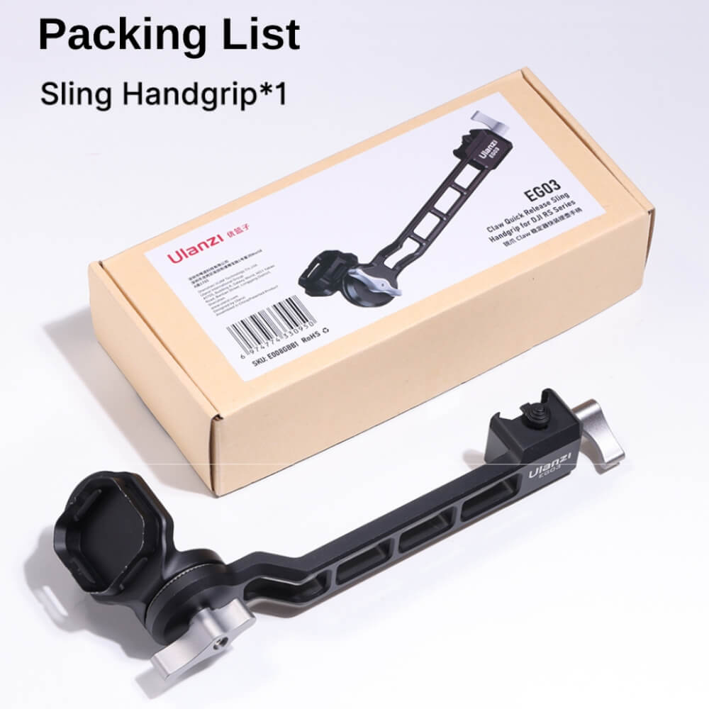 ด้ามจับไม้กันสั่น ULANZI EG03 ระบบ NATO MOUNT ขนาดพกพา สีดำ