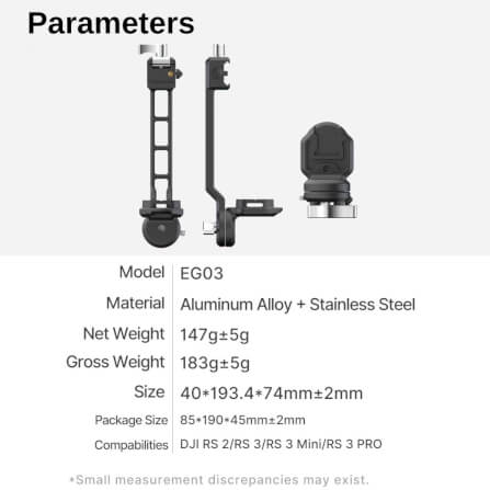 ด้ามจับไม้กันสั่น ULANZI EG03 ระบบ NATO MOUNT ขนาดพกพา สีดำ_5