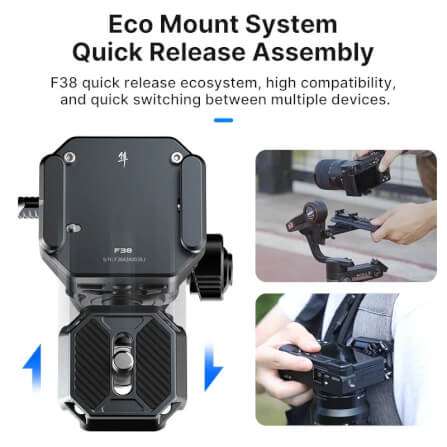 หัวบอลต่อขาตั้งกล้อง ULANZI EH12 ระบบ F38 ขนาดพกพา สีดำ_1